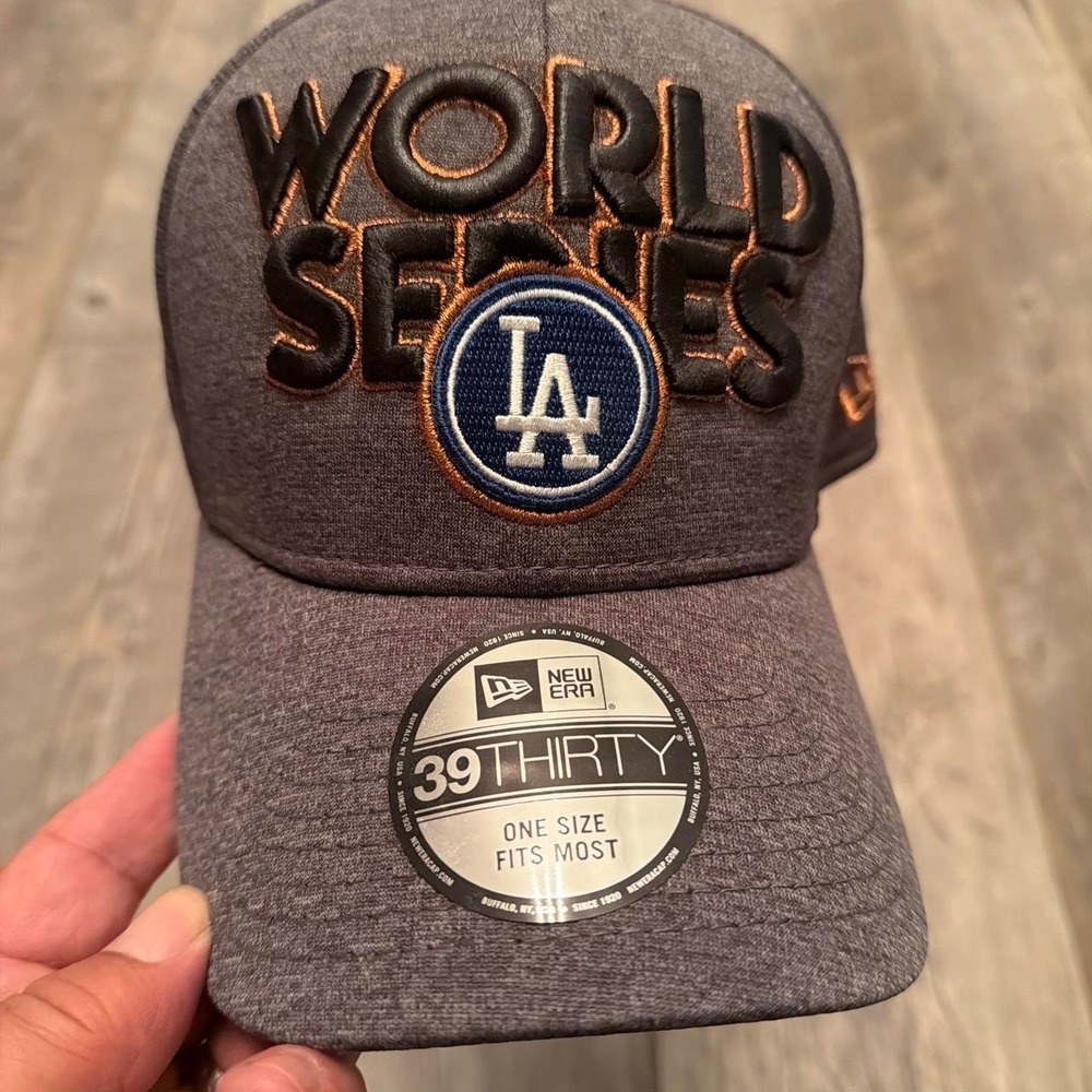 New Era World Series LA Dodgers gray cap